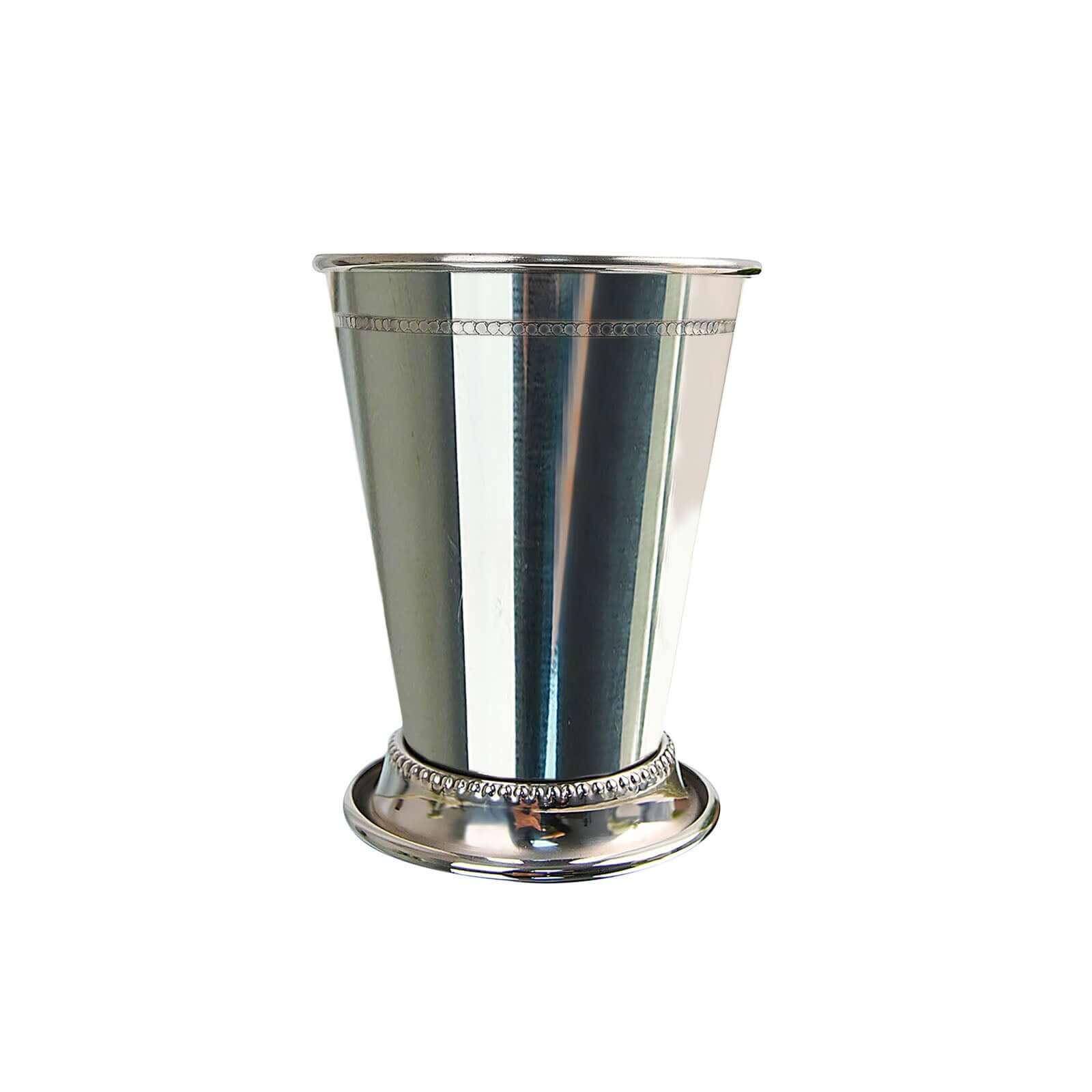 Mint Julep Cup Vase Stainless Steel Silver - Perfect for Flower Arrangements and Event Decor 4.5" - Linen Luxes