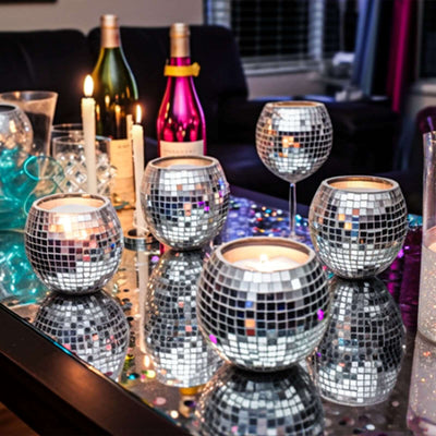 3 Pack Silver Self-Adhesive Glass Mirrors Mosaic Rolls, 9ft Mini Square Real Glass Mirror Tiles Stickers