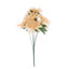 2 Bushes 20" Cream Large Head Artificial Dahlia Bouquet, Silk Bridal Flower Decorations