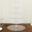 6-Tier Acrylic Round Cupcake Stand Clear for Special Events & Catering Displays 22"