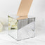 10" Silver Mirror Acrylic Wedding Card Box with Slot - Wishing Well Money Box for Reception, Graduation, and Events