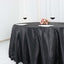 Taffeta 132" Round Tablecloth Black - Seamless Accordion Crinkle Design for Exquisite Occasions