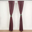 2 Pack Burgundy Polyester Event Curtain Drapes, 10ftx8ft Backdrop Event Panels With Rod Pockets 130 GSM
