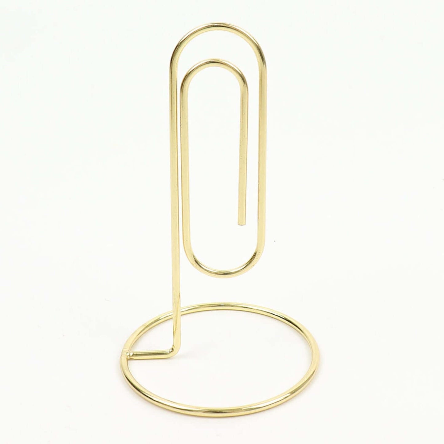 5-Pack Metal Card Holder Stands Paperclip Design Gold - Table Number Stands and Wedding Menu Clips 5"