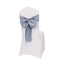 5 Pack Lamour Satin 6"x106" Chair Sashes Dusty Blue - Stylish Reusable Decorative Bows
