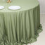 Scuba Round 132" Tablecloth Dusty Sage Green - Wrinkle Free & Stain Resistant Seamless Table Cover