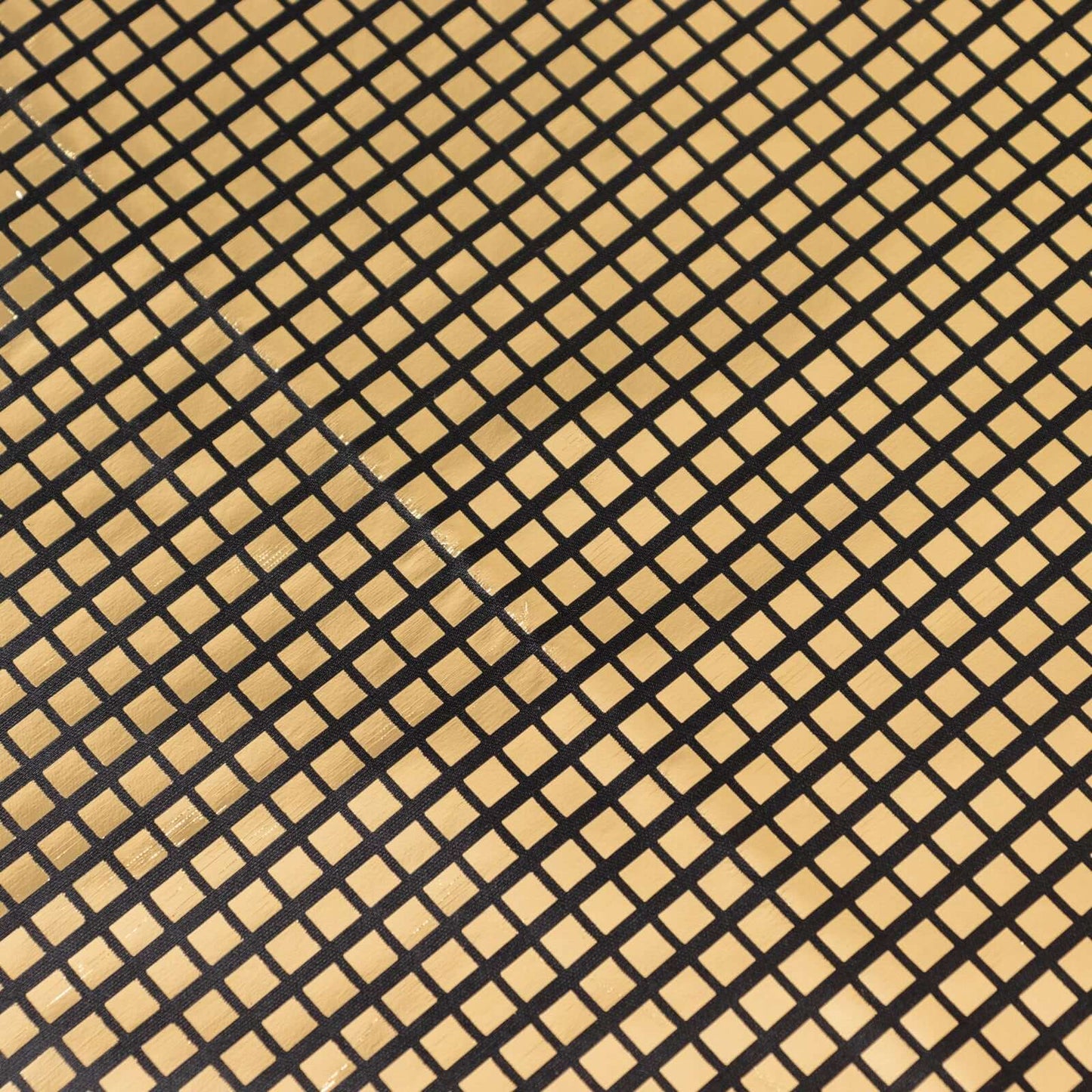 5 Pack Polyester 20"x20" Napkins Black with Reflective Gold Foil for Luxe Events & Retro Themes