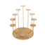 Metal Cake Stand with 12-Arm Tiered Cupcake Holders Gold - Layered Dessert Display Tower Centerpiece for Luxurious Weddings Gala Events & Dessert Buffets 29"
