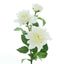 30" Tall Ivory Artificial Dahlia Silk Flower Stems, Faux Floral Spray