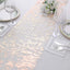 Mesh Polyester 108" Table Runner Roll Metallic Rose Gold - Distressed Foil Look Disposable Table Decor