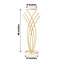 4ft Tall Gold Metal Wired Mermaid Tail Flower Frame Stand, Floral Display Wedding Centerpiece