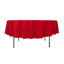 Cotton Blend 90" Round Tablecloth Red - Wrinkle-Resistant Table Cover