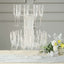 3-Tier Round Champagne Glass Holder Tower Clear Acrylic + 1 Bottle for Professional & Home Use 21"