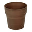 3-Pack Flower Plant Pots Small Design Rustic Brown - Plastic Indoor Decorative Planters 3"