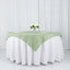 Polyester 54"x54" Table Overlay Square Tablecloth Sage Green - Wrinkle-Resistant & Durable Table Cover