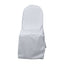 Polyester Slip On Banquet Chair Covers Silver - Stain-Resistant Reusable Durable Fabric