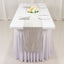 Scuba Polyester 12"x108" Table Runner Shimmer Silver - Wrinkle-Free Table Linen