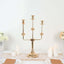 3-Arm Taper Candelabra Candle Holder Stand Gold Metal Wedding Centerpiece - Decorative Display 20"