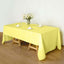 Polyester 60"x126" Rectangle Tablecloth Yellow - Wrinkle-Resistant Table Cover