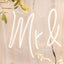 33" Mr and Mrs Neon Light Sign, LED Reusable Wall DÃ©cor Lights With 5ft Hanging Chain
