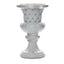 2 Pack White Crystal Beaded Italian Inspired Pedestal Stand Flower Plant Pillar With 10mm Crystal Studs - 18" Tall PVC