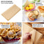 50-Pack Wax Paper Basket Liners Square Design Natural Brown - Perfect for Sandwiches and Food Wrapping 12" 40GSM
