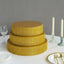 Metal Pedestal Cake Stand Round Design with Rhinestones Gold - Cupcake Holder and Dessert Table Centerpiece 14"