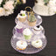 3-Tier Acrylic Cupcake Stand Clear - Sturdy Dessert Serving Tray Platter with Gold Top Handles for Classy Special Occasions & Dessert Buffets 12"