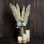 6 Stems Natural Dried Pampas Grass Decor Wheat Tint - Tall Plant Sprays for Boho Chic Vase Displays Backdrops & Event Styling 49"