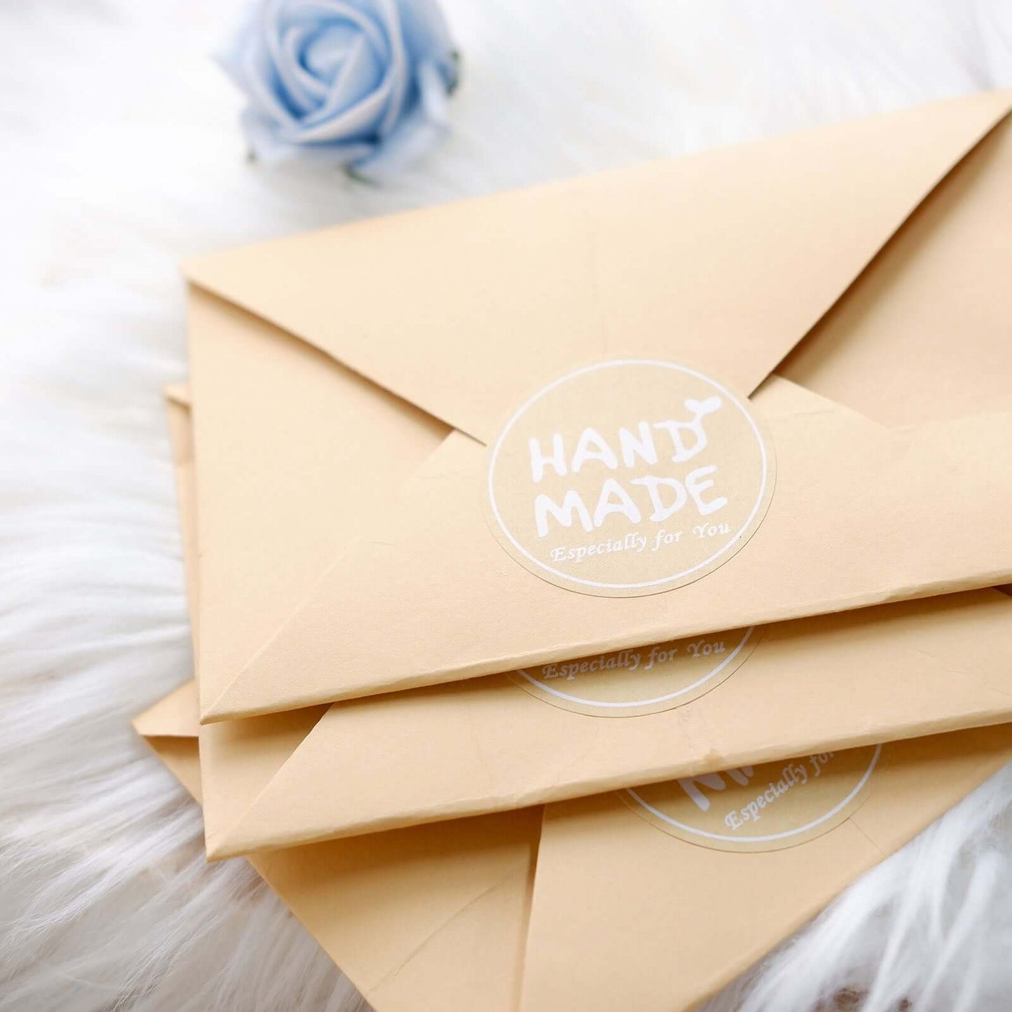 500Pcs 1.5" Handmade Especially For You Stickers Roll, Cookie and Bakery Box Labels - Round