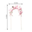 Cotton Ball Arch Cake Topper Pink/White - Charming Mini Cake Decoration Supplies for Nautical Sky & Baby-Themed Events 6"x11"