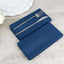 20 Pack Linen-Like Paper 8.5"x4" Napkins Navy Blue - Highly Absorbent & Disposable Airlaid Guest Towels