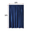 Navy Blue Crushed Velvet Backdrop Curtain â€“ 8ft x 8ft Event Drape with Rod Pocket, Privacy Panel for Photo Booths & Events - Linen Luxes