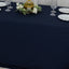 Fire Retardant Premium Polyester 90"x132" Rectangular Tablecloth Navy Blue - High-Performance Seamless Table Cover