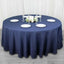 Premium Polyester 108" Round Tablecloth Navy Blue - Wrinkle-Resistant 220GSM Table Cover