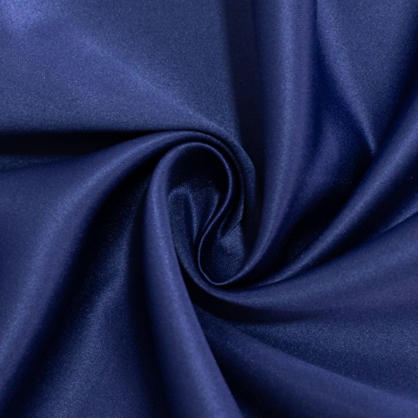 Lamour Satin 72"x72" Table Overlay Square Tablecloth Navy Blue - Smooth Finish Table Topper