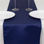 Lamour Satin 12"x108" Table Runner Navy Blue - Smooth & Lustrous Finish