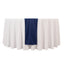 Scuba Polyester 12"x108" Table Runner Navy Blue - Wrinkle-Free Table Linen