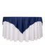Scuba 70"x70" Table Overlay Square Tablecloth Navy Blue - Wrinkle Free & Stain Resistant Table Cover