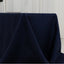 Fire Retardant Premium Polyester 90"x156" Rectangular Tablecloth Navy Blue - High-Performance Seamless Table Cover