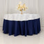 Cotton Blend 70" Round Tablecloth White - Wrinkle-Resistant Design for Everyday Use