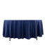 Scuba Round 108" Tablecloth Navy Blue - Wrinkle Free & Stain Resistant Table Cover