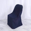 10 Pack Polyester Chair Covers for Folding Chairs Navy Blue - Wrinkle-Free Stain-Resistant Slip-On Slipcovers