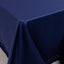 Lamour Satin 90"x156" Rectangle Tablecloth Navy Blue - Luxurious, Soft Seamless Table Cover