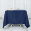 Premium Polyester Square Tablecloth 70"x70" Navy Blue 220GSM Wrinkle-Resistant Table Cover