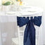 5 Pack Taffeta 6"x106" Chair Sashes Navy Blue Accordion Crinkle Texture - Stylish Decor for Weddings & Gatherings