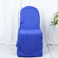 Polyester Slip On Banquet Chair Covers Royal Blue - Stain-Resistant Reusable Durable Fabric