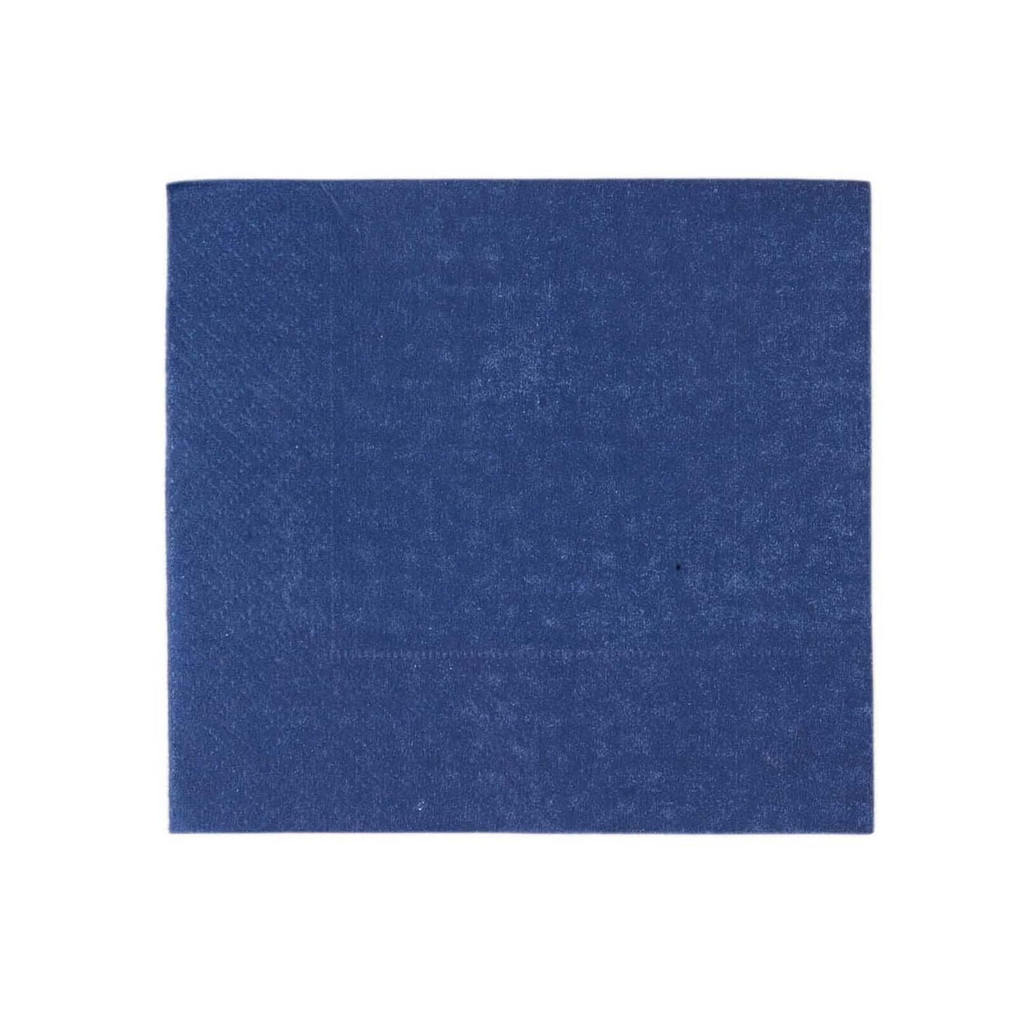 50-Pack Paper Beverage Napkins Navy Blue - 2 Ply Disposable Soft 18GSM Cocktail Napkins 5"x5"