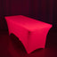 Glow Neon Fuchsia Fitted Spandex Tablecloth â€“ 6ft Rectangle, Wrinkle-Free Cover