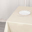 Scuba 54"x54" Table Overlay Square Tablecloth Beige - Wrinkle Free & Stain Resistant Table Cover